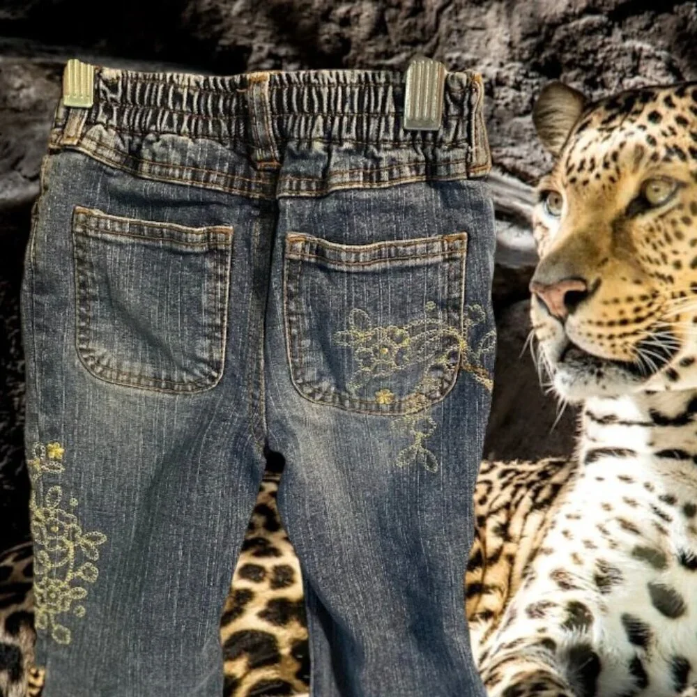 The Children's Place Leopard Ruffle Jeans